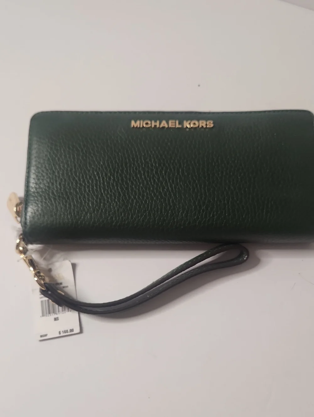 Michael Kors Jet Set Large Multi Function Leather Zip-Around Wristlet Wallet Nwt